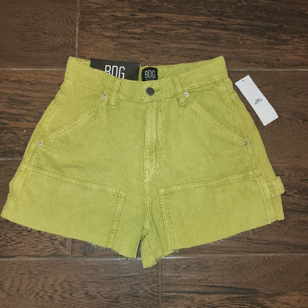 BDG High Waist Green Shorts